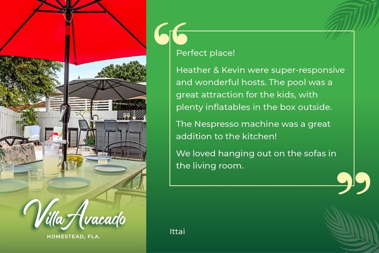 Bright Villa, Heated Pool, 2 Kings, By Everglades, Biscayne & Keys โฮมสเตด ภายนอก รูปภาพ