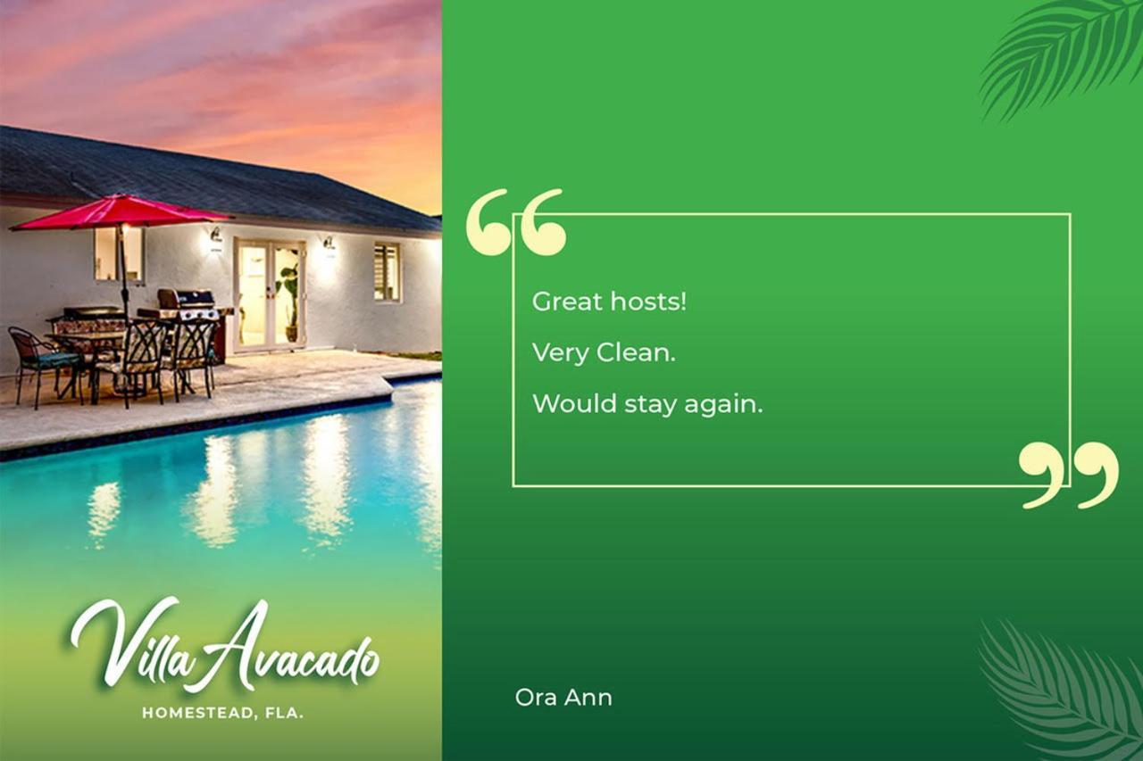 Bright Villa, Heated Pool, 2 Kings, By Everglades, Biscayne & Keys โฮมสเตด ภายนอก รูปภาพ