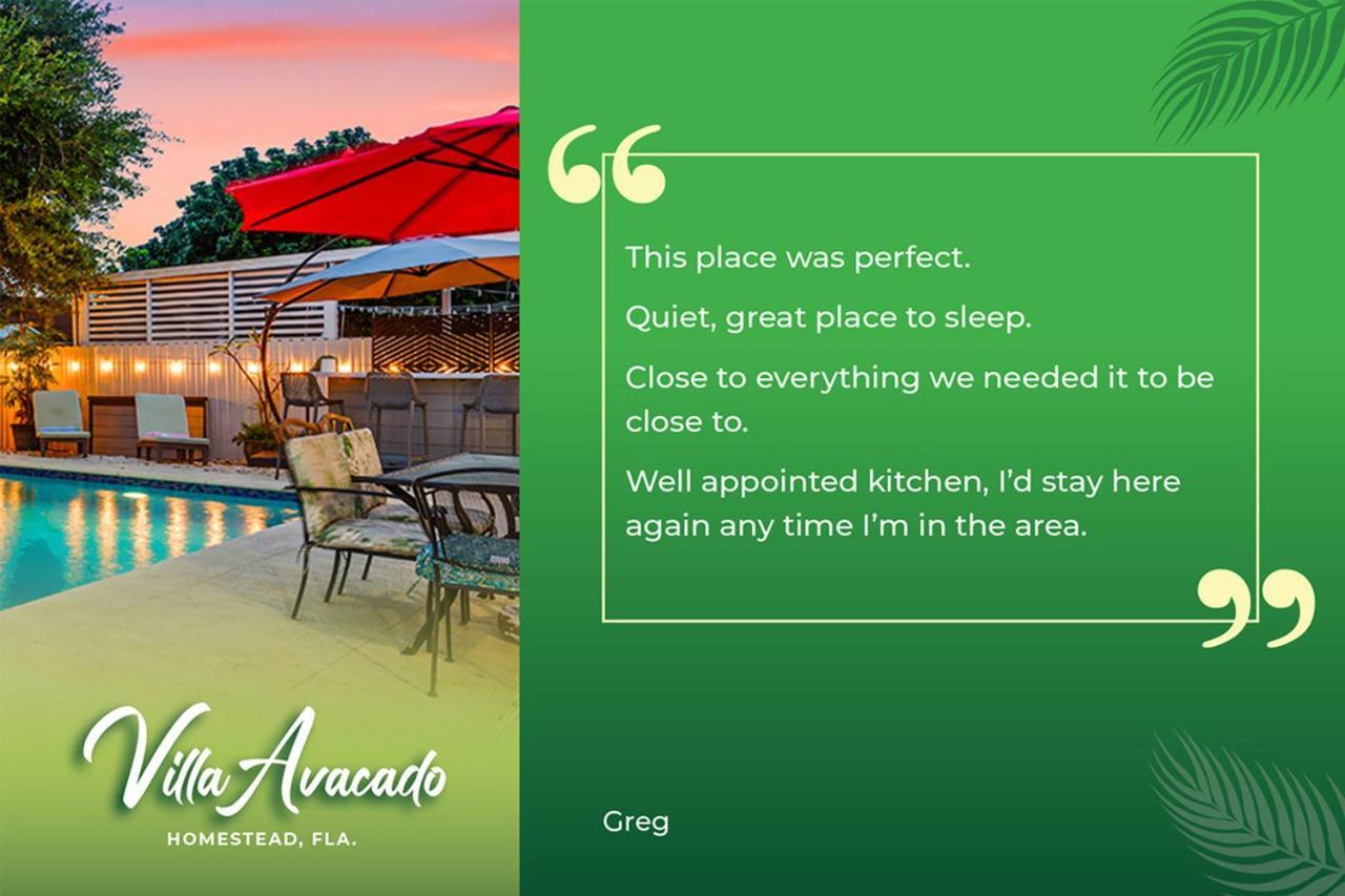 Bright Villa, Heated Pool, 2 Kings, By Everglades, Biscayne & Keys โฮมสเตด ภายนอก รูปภาพ